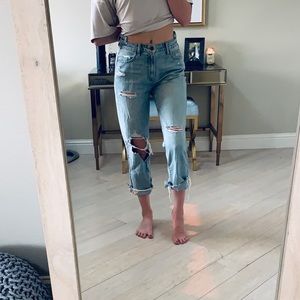 Ripped Boyfriend Jeans